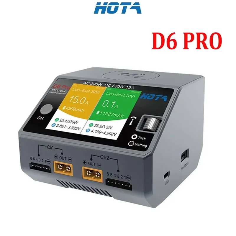 HOTA D6 Pro 200W AC/650W DC Çi - Fpv Drone Charger incelemesi ve fiyatı